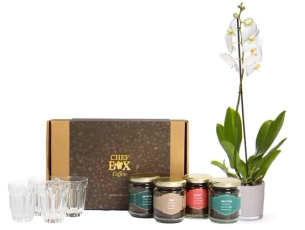 Orchid Plant & Coffe box