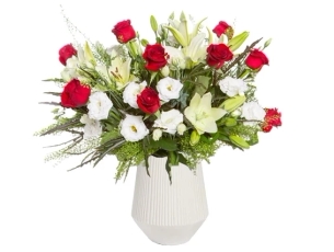 Red & white flowers  zer4u Israel