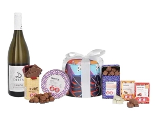 chocolate box & white wine