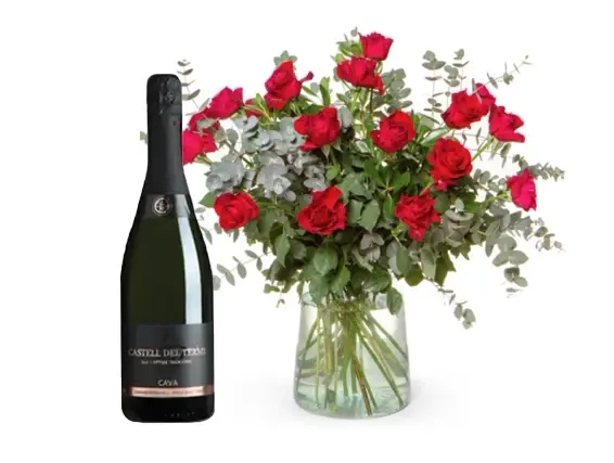 19 Red roses & Cava