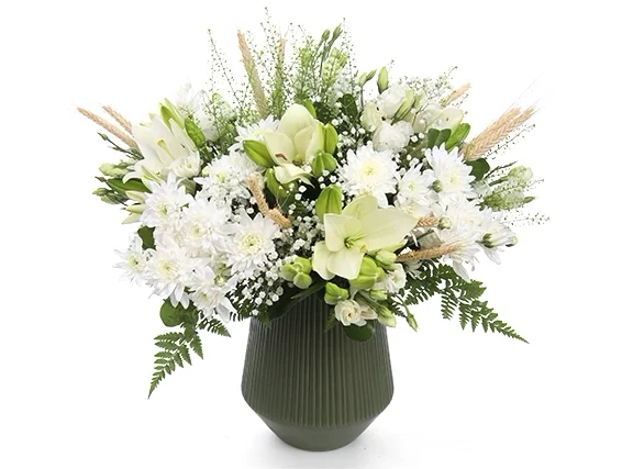 White flower bouquet