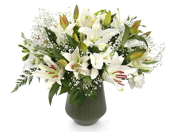 White flower bouquet
