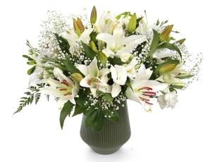 White flower bouquet