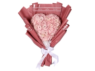 Heart of pink Lisianthus