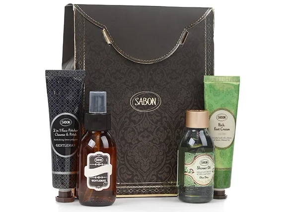 200 ml. liquid soap, 50 ml. foot cream and  100 ml. Textile perfume.
