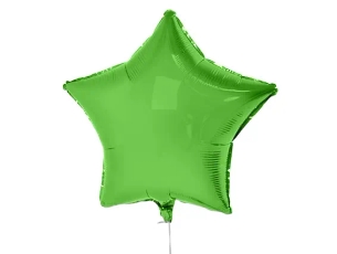 Star green balloon