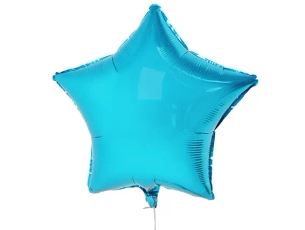 Star turquoise balloon