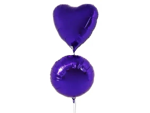 2 Purple Balloons