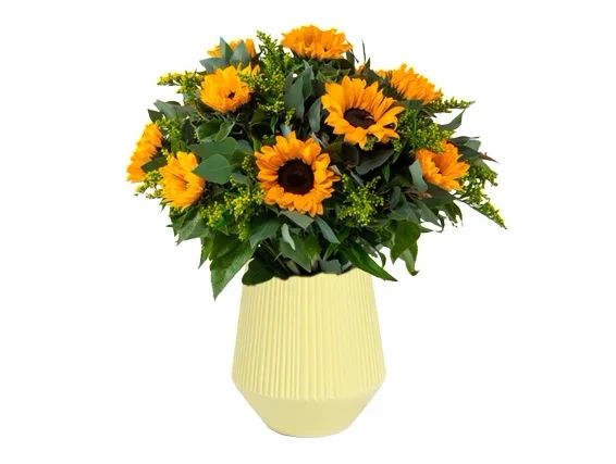 A bouquet of  sunflowers