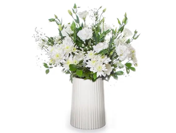 Alon plus white & gray vase