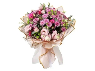 The Duchess pink & white flowers