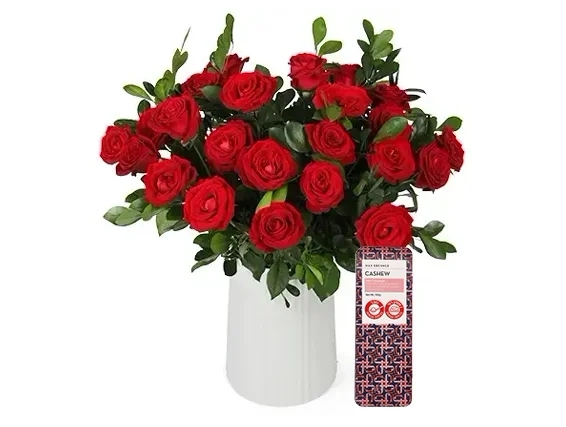 roses +Max Brenner chocolate  and SABON