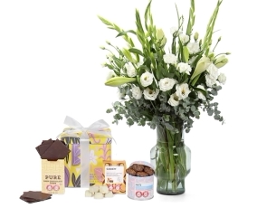 White Bouquet & Max Brenner Chocolate box