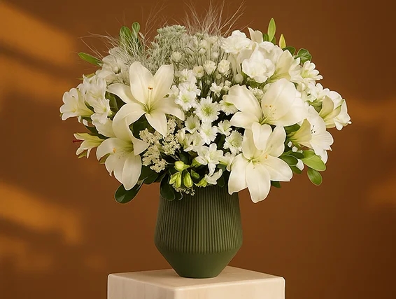 White flower bouquet