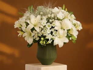 White flower bouquet