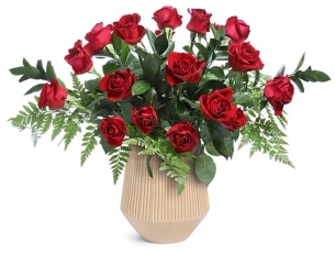 Lady in Red Bouquet of roses